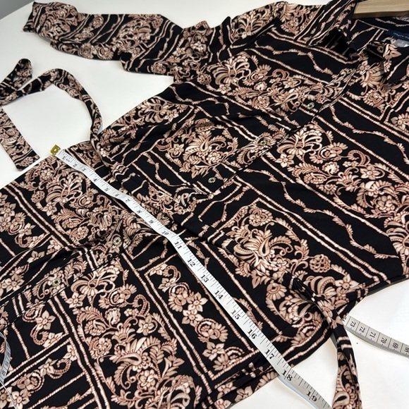 Tommy Hilfiger Long Sleeve Jersey Collar Midi Shirt Dress - Picture 8 of 10